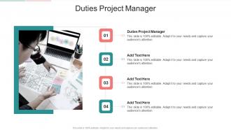 Duties Project Manager In Powerpoint And Google Slides Cpb