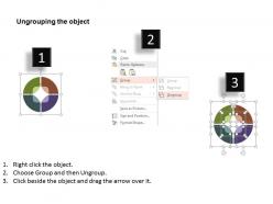 Dv four segment option chart with icons flat powerpoint design