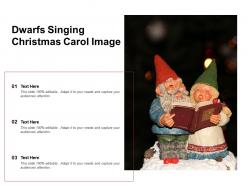 Dwarfs singing christmas carol image