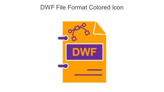 DWF File Format Colored Icon In Powerpoint Pptx Png And Editable Eps Format