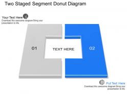 Dx two staged segment donut diagram powerpoint template