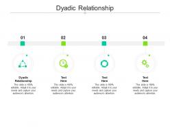 Dyadic relationship ppt powerpoint presentation pictures brochure cpb
