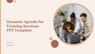 Dynamic Agenda For Training Sessions PPT Template PPT H
