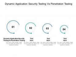 Dynamic application security testing vs penetration testing ppt powerpoint presentation layouts layout cpb