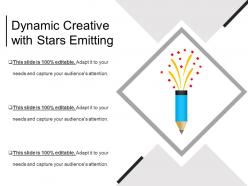 Dynamic creative with stars emitting