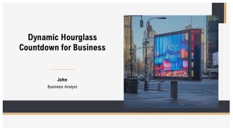Dynamic Hourglass Countdown For Business PPT Graphics AT