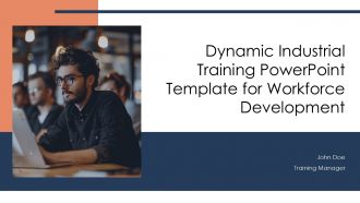 Dynamic Industrial Training PowerPoint Template For Workforce Development PPT H