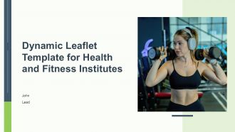 Dynamic Leaflet Template For Health And Fitness Institutes PPT H