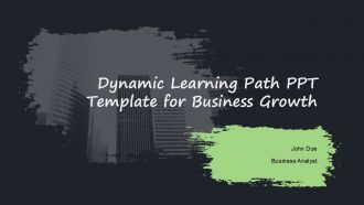 Dynamic Learning Path PPT Template For Business Growth PPT H