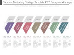Dynamic marketing strategy template ppt background images