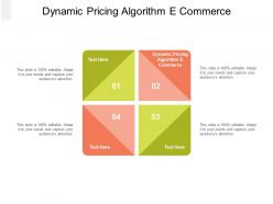 Dynamic pricing algorithm e commerce ppt powerpoint presentation infographic template slides cpb