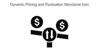 Dynamic Pricing And Fluctuation Monotone Icon In Powerpoint Pptx Png And Editable Eps Format
