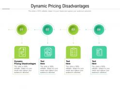 Dynamic pricing disadvantages ppt powerpoint presentation styles example cpb