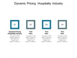 Dynamic pricing hospitality industry ppt powerpoint presentation professional clipart cpb