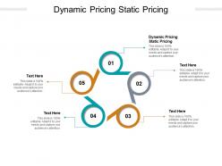 Dynamic pricing static pricing ppt powerpoint presentation cpb