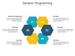 Dynamic programming ppt powerpoint presentation ideas model cpb
