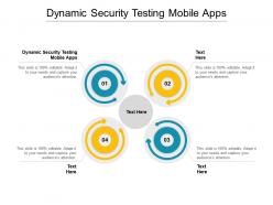 Dynamic security testing mobile apps ppt powerpoint presentation outline maker cpb