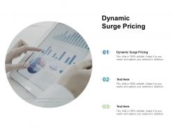 Dynamic surge pricing ppt powerpoint presentation infographics graphics tutorials cpb