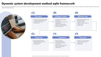 Dynamic System Development Method Agile Framework