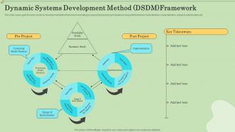 Dynamic Systems Development Agile Information Technology Project Management
