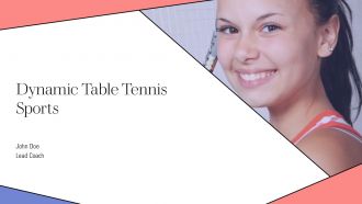 Dynamic Table Tennis Sports PPT Template AT
