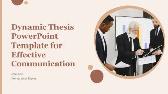 Dynamic Thesis PowerPoint Template For Effective Communication PPT H