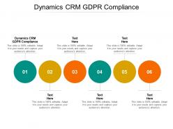 Dynamics crm gdpr compliance ppt powerpoint presentation gallery slides cpb