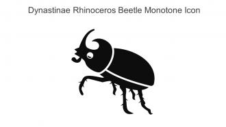 Dynastinae Rhinoceros Beetle Monotone Icon In Powerpoint Pptx Png And Editable Eps Format