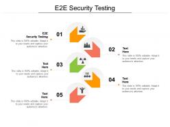 E2e security testing ppt powerpoint presentation infographic template themes cpb