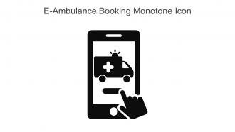 E Ambulance Booking Monotone Icon In Powerpoint Pptx Png And Editable Eps Format