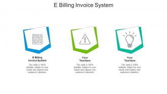 E billing invoice system ppt powerpoint presentation styles template cpb