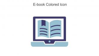 E Book Colored Icon In Powerpoint Pptx Png And Editable Eps Format