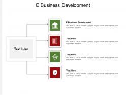 E business development ppt powerpoint presentation portfolio templates cpb