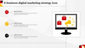 E Business Digital Marketing Strategy Icon