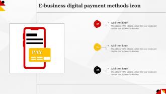 E Business Digital Payment Methods Icon