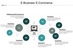 E business e commerce ppt powerpoint presentation infographics graphics cpb