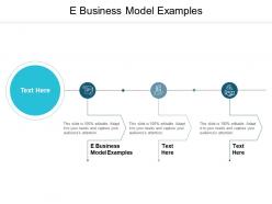 E business model examples ppt powerpoint presentation gallery summary cpb