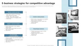 E Business Strategies For Competitive Advantage
