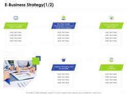 E business strategy builde business management ppt elements