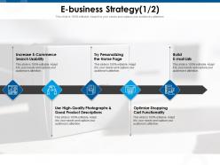 E Business Strategy High Quality Ppt Powerpoint Presentation Show Smartart