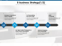 E business strategy high quality ppt powerpoint presentation show smartart