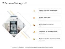 E Business Strategy Landing Online Trade Management Ppt Microsoft