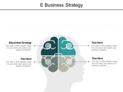 E business strategy ppt powerpoint presentation outline icons cpb