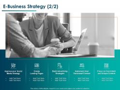 E Business Strategy Social Media Ppt Powerpoint Presentation Slides Example Introduction