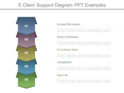 E client support diagram ppt examples