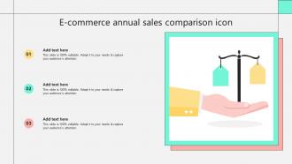 E Commerce Annual Sales Comparison Icon