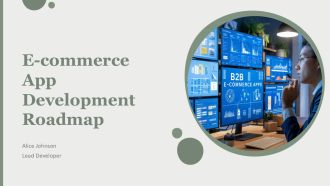 E Commerce App Development Roadmap PPT Guidelines AT