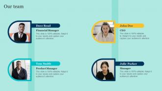 E Commerce Application Development Our Team Ppt Introduction