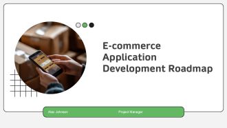 E Commerce Application Development Roadmap PPT Slides AT