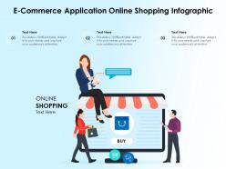 E Commerce Application Online Shopping Infographic